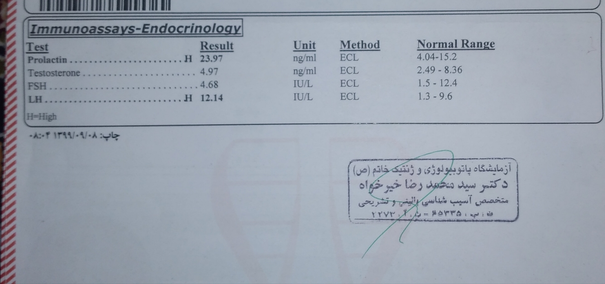 آزمایش اسپرم همسرم رو ببینین چقد تحرکش کمه