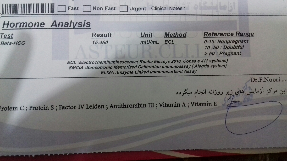 آیا باردارم؟ آزمایشگاه گفت جوابت واضح نیست، ضمنا بعد 5روز تاخیر دیروز پریود شدم