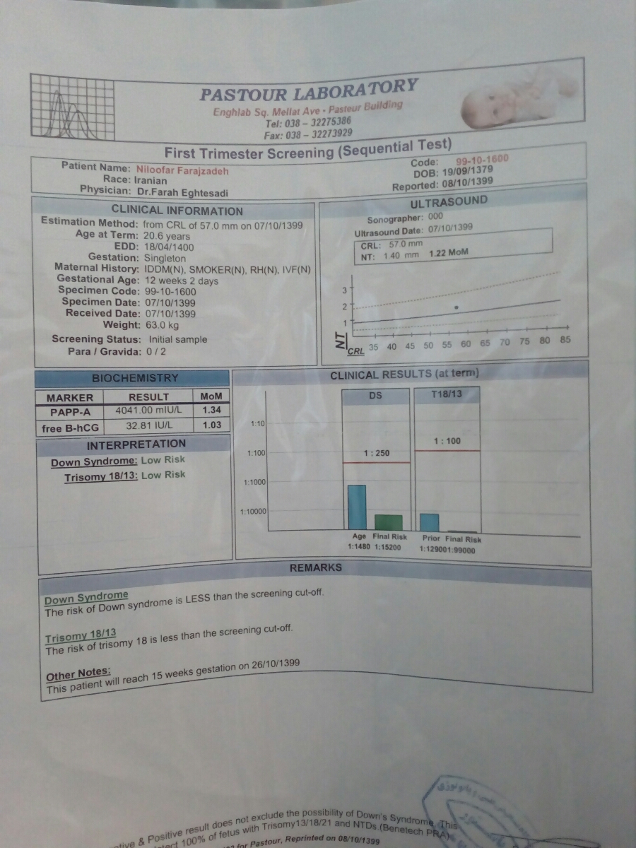 واسه غربالگری دوم چرا واسم فقط یکی نوشته😟