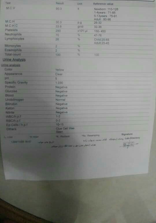 جواب ازمایشم چطوره جواب ازمایشم چطوره