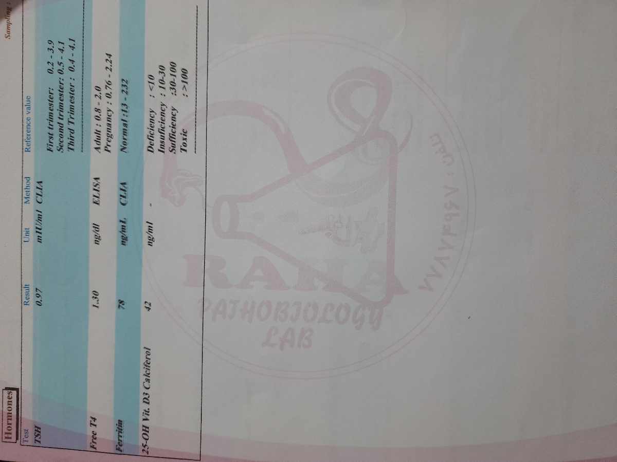 تفسیر آزمایش اول بارداری