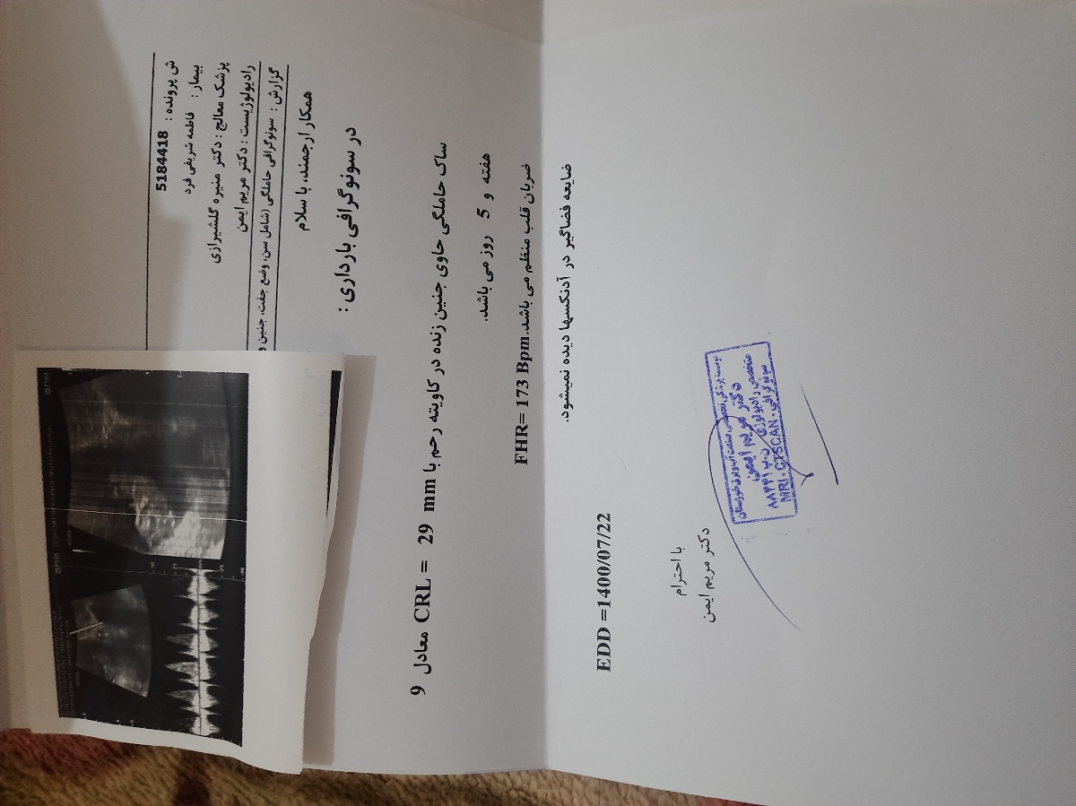 سنوگرافی ۳ ماه اول بارداری سنوگرافی ۳ ماه اول بارداری