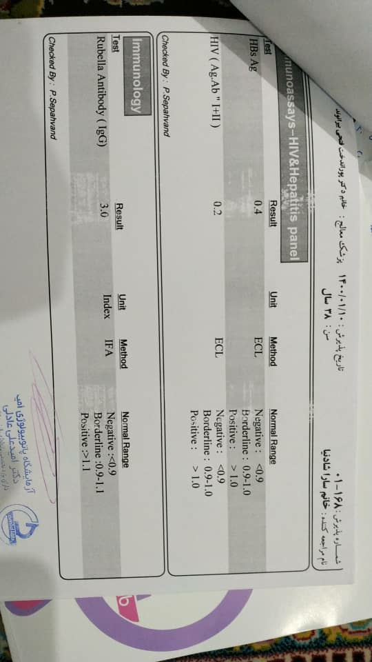 خانومای با تجربه بیایین جواب آزمایش منو ببینین لطفا😘🥰