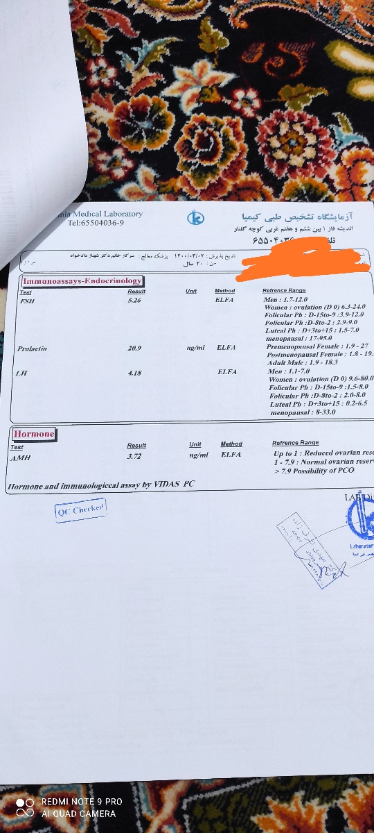 سلام خوبین من جواب ازمایشمو گزاشتم دوستان یکم راهنمایی کردن