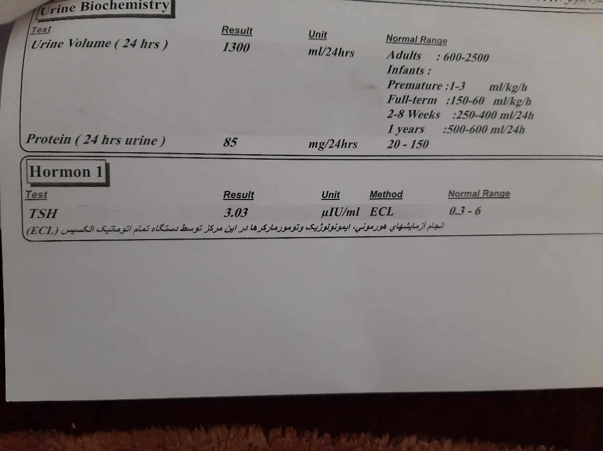 تفسیر جواب آزمایش خون