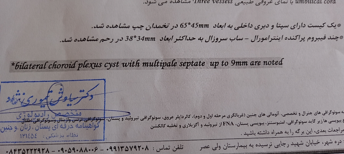سونوی انومالی منو تفسیر کنید لطفا،این کیستا خطرناکن ؟