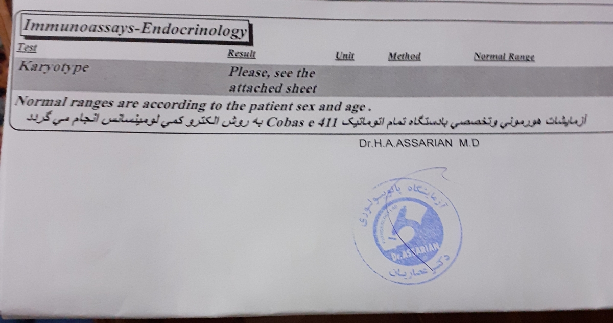 خانوم دکتر نظرتون درمورد ازمایش ژنتیک بگین ممنون میشم