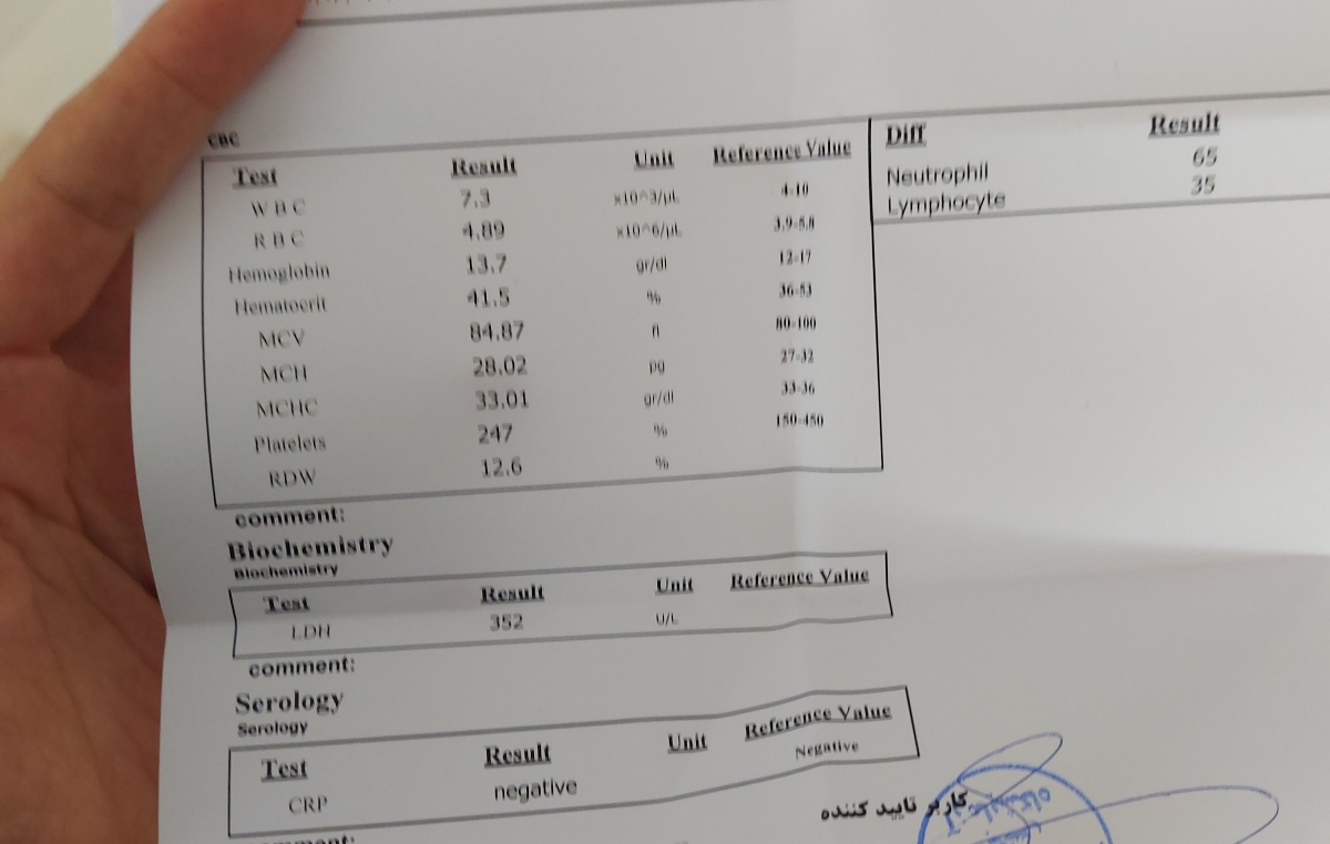 ازمایش خونم چرا گلبول قرمزم بالاس