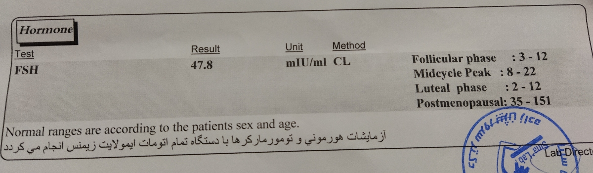 دکترجان جواب ازمایش رو نگاه کنید لطفا ممنون