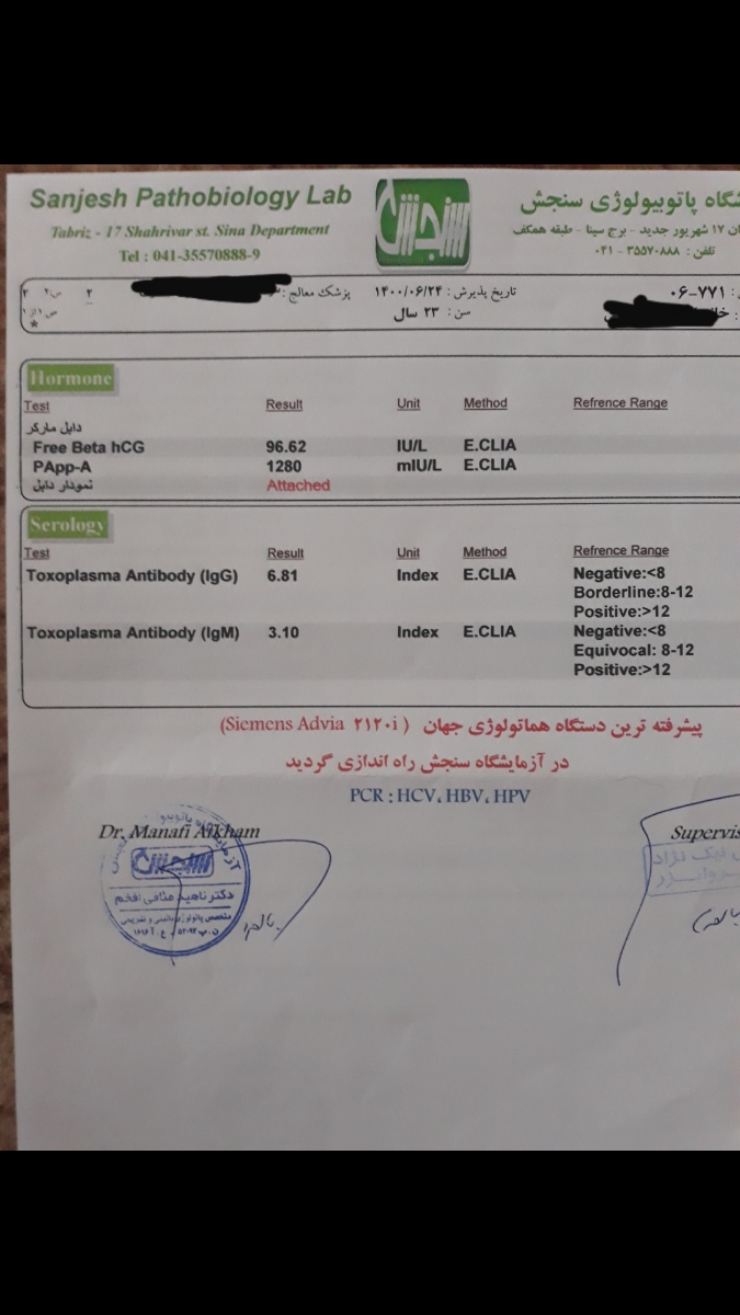 خطر متوسط DS در غربالگری اول خطر متوسط DS در غربالگری اول
