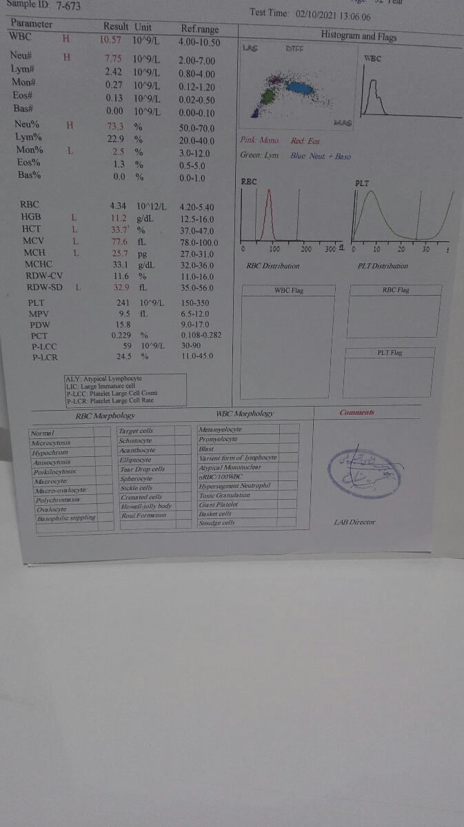 تفسیر آزمایش خون و ادرار