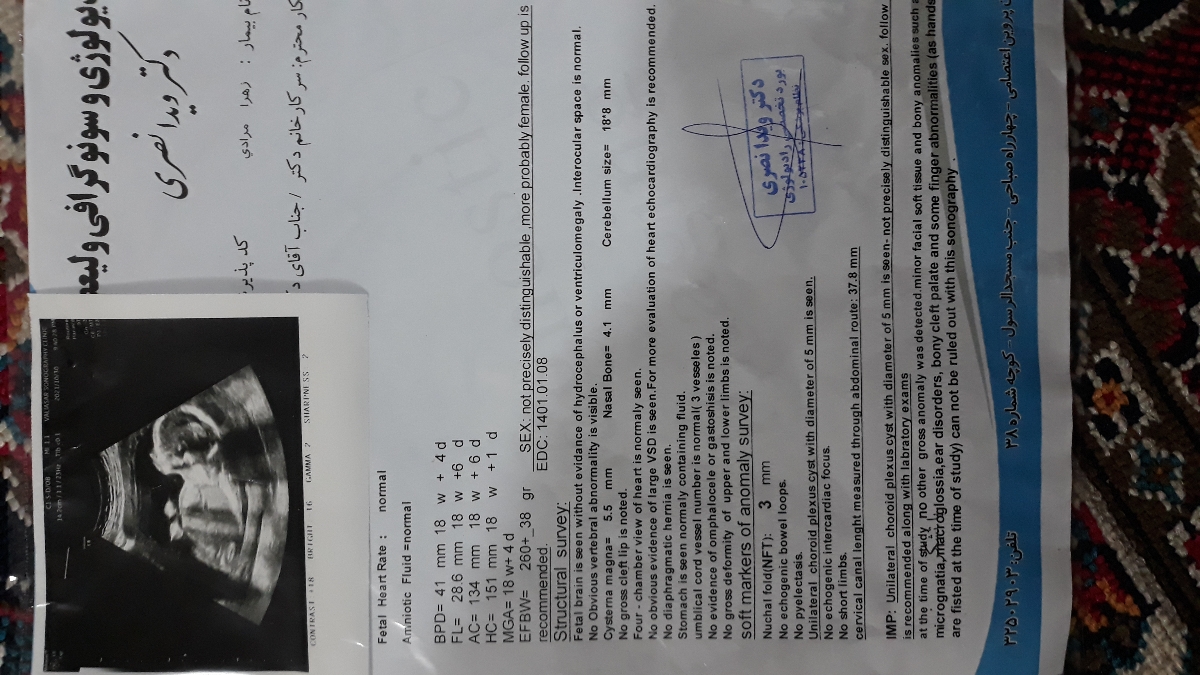 سلامخانم دکتر میشه سونو انومالی منو ببینید و درمورد جنسیت توضیح بدید سلامخانم دکتر میشه سونو انومالی منو ببینید و درمورد جنسیت توضیح بدید