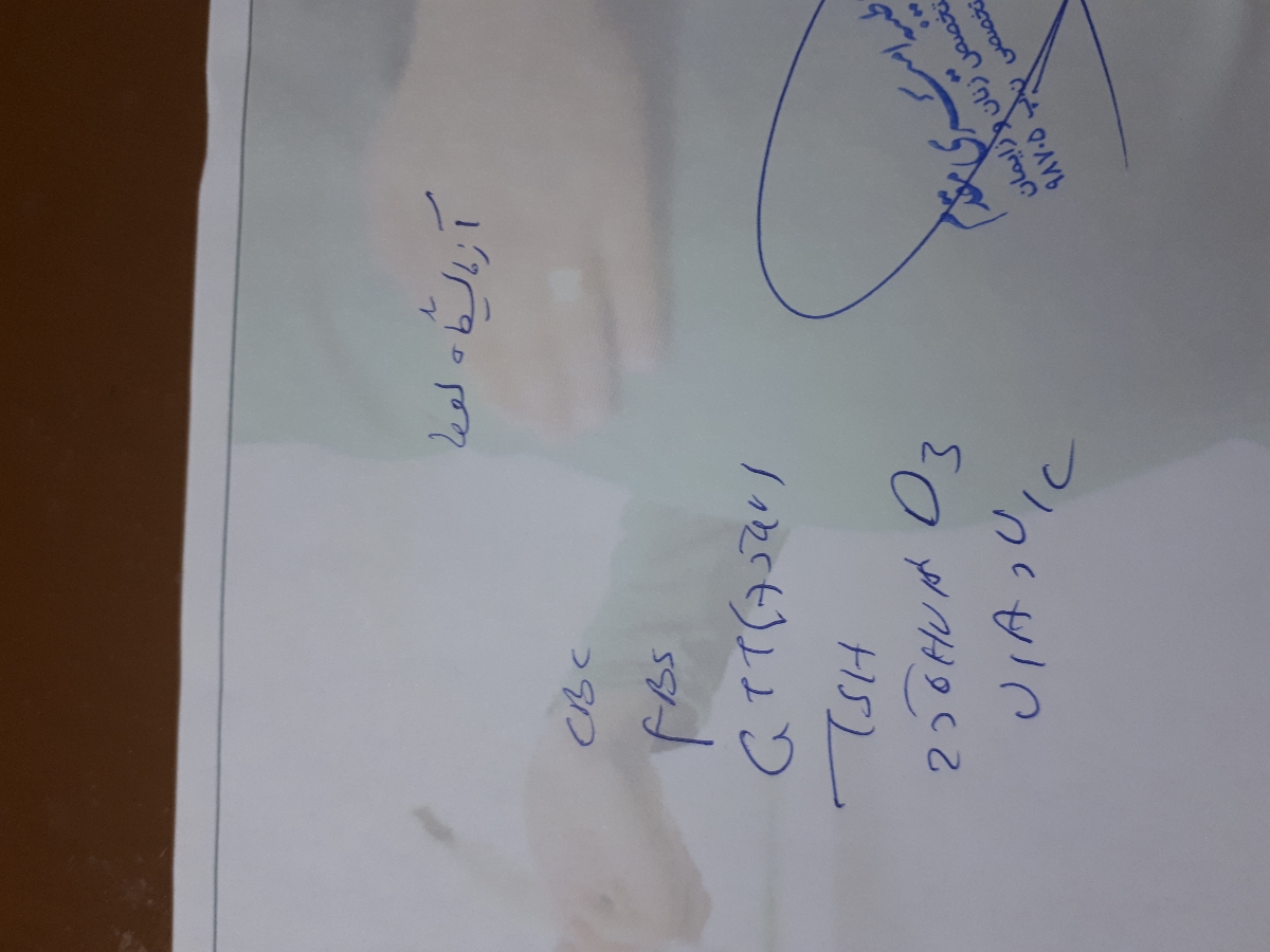 خواندن نسخه آزمایشی که دکتر نوشته خواندن نسخه آزمایشی که دکتر نوشته