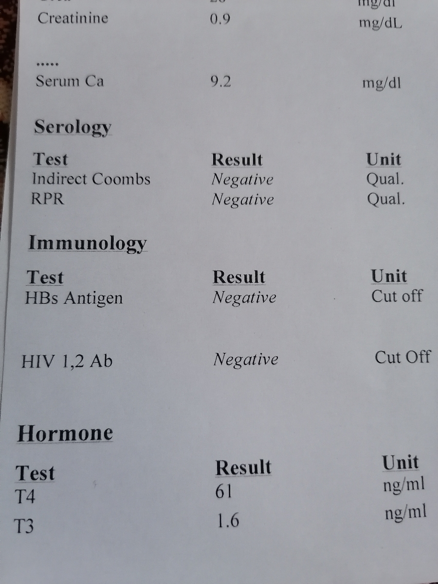 سلام بیزحمت جواب آزمایش کلی تفسیر کنید خانم دکتر عزیز سلام بیزحمت جواب آزمایش کلی تفسیر کنید خانم دکتر عزیز