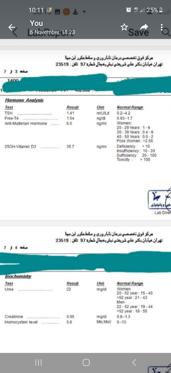 ذخیره تخمدان با توجه به سنم خوبه