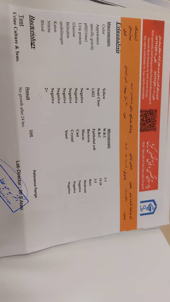 ازمایش ادرار در بارداری