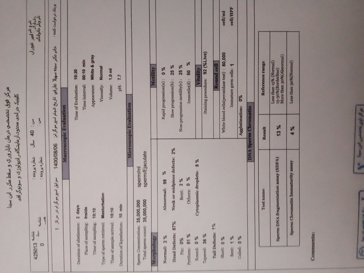 اولین ازمایش اولین ازمایش