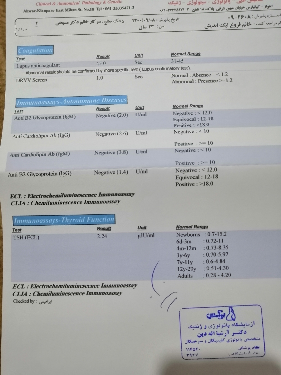 بهم ریختگی پریودی بعد سقط جنین