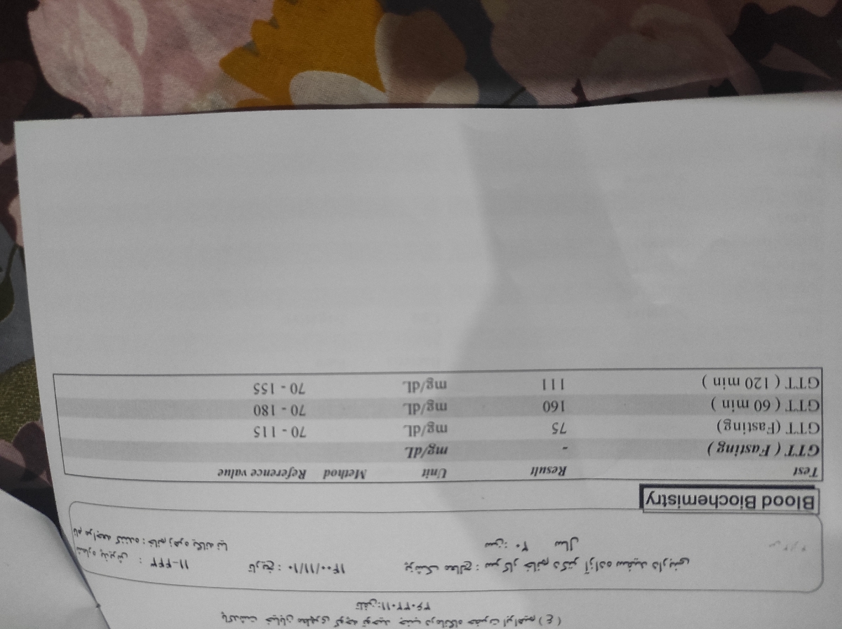 تفسیر آزمایش گلوکز بارداری