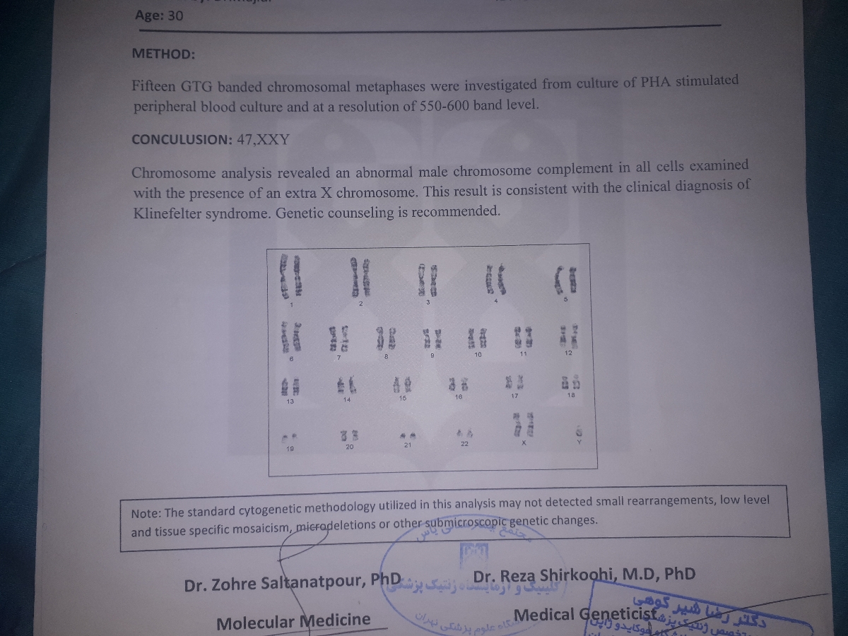 این ازمایش ژنتیکش بود این ازمایش ژنتیکش بود