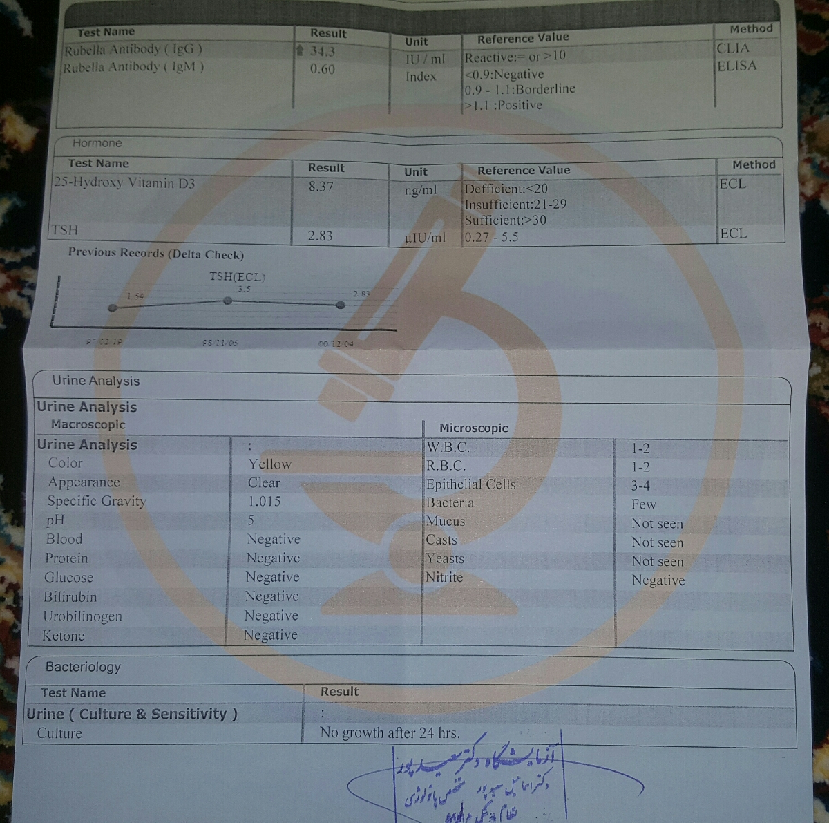 تفسیر ازمایش بارداری