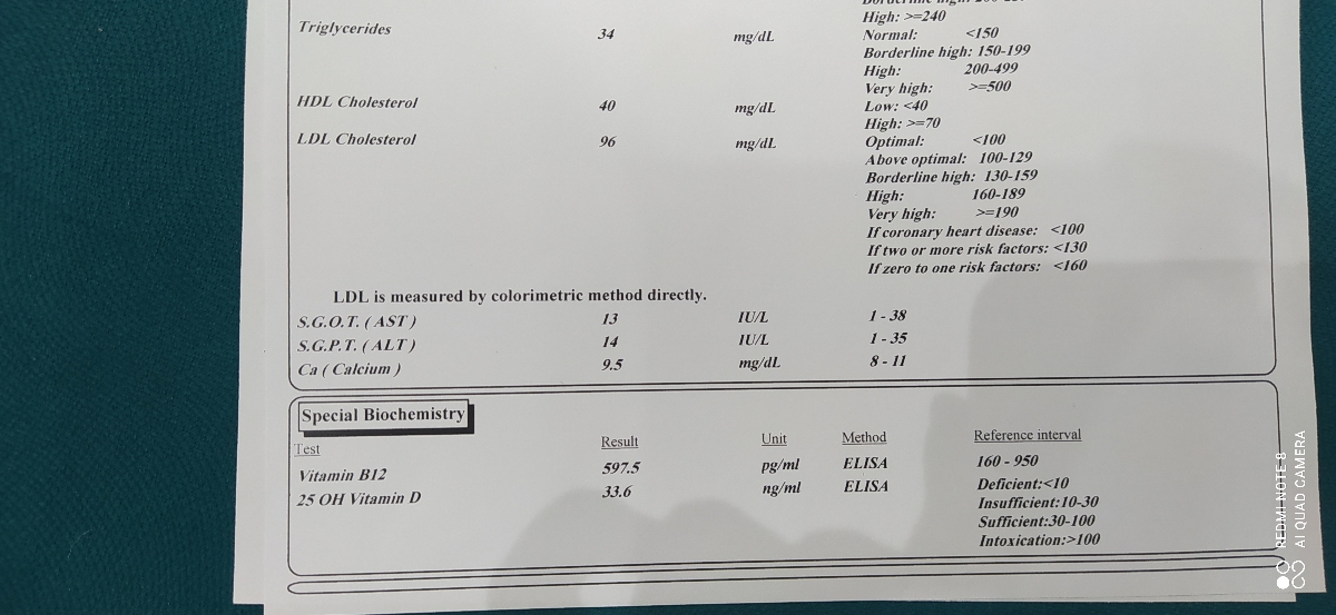 تفسیر ازمایش خون