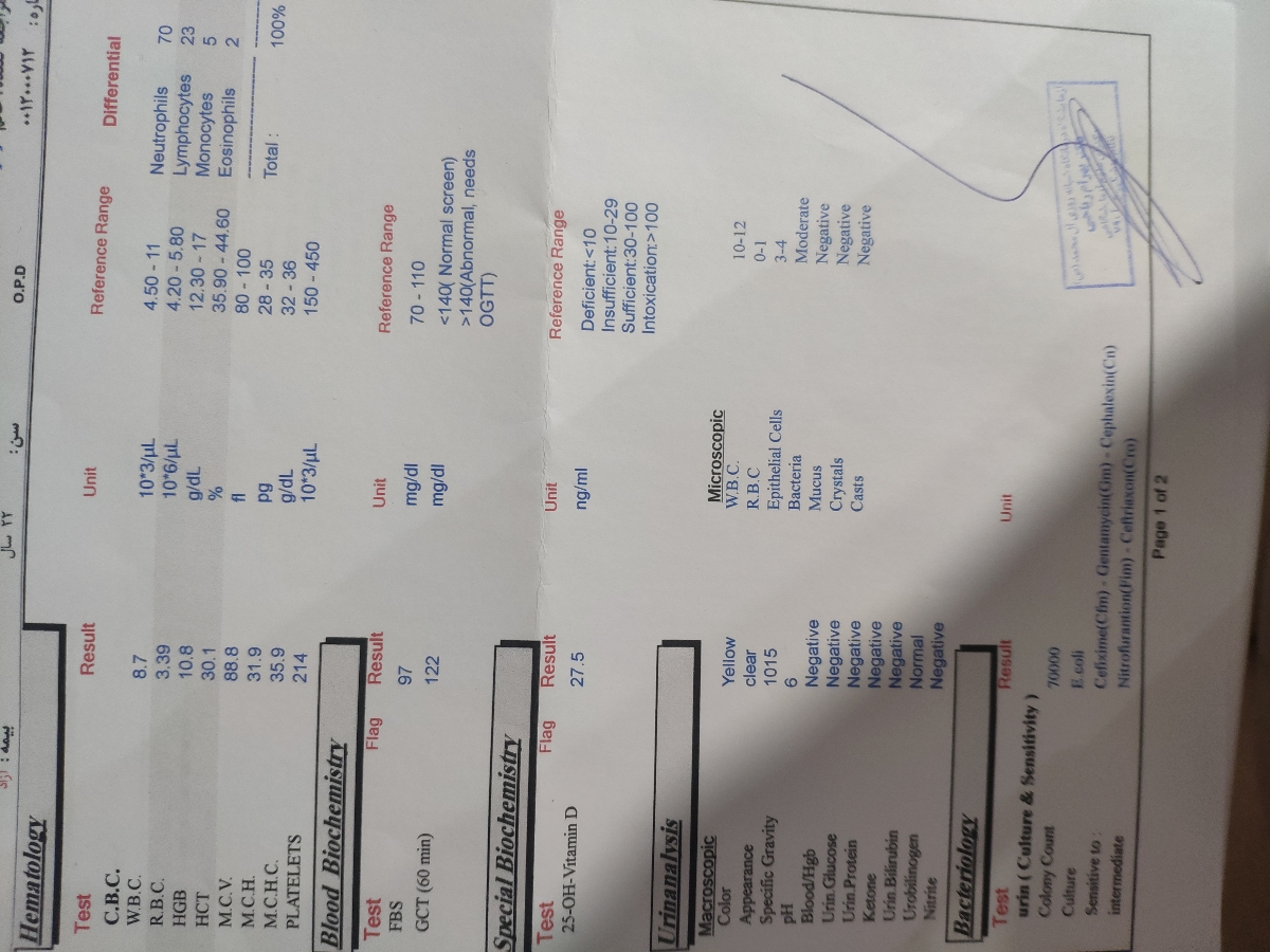 تفسیر ازمایش ۲۸ هفته تفسیر ازمایش ۲۸ هفته