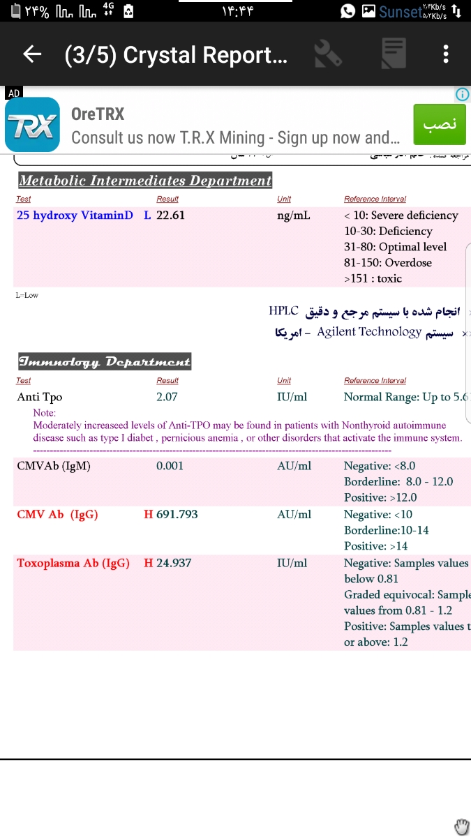 آزمایش بعد دوتا سقط