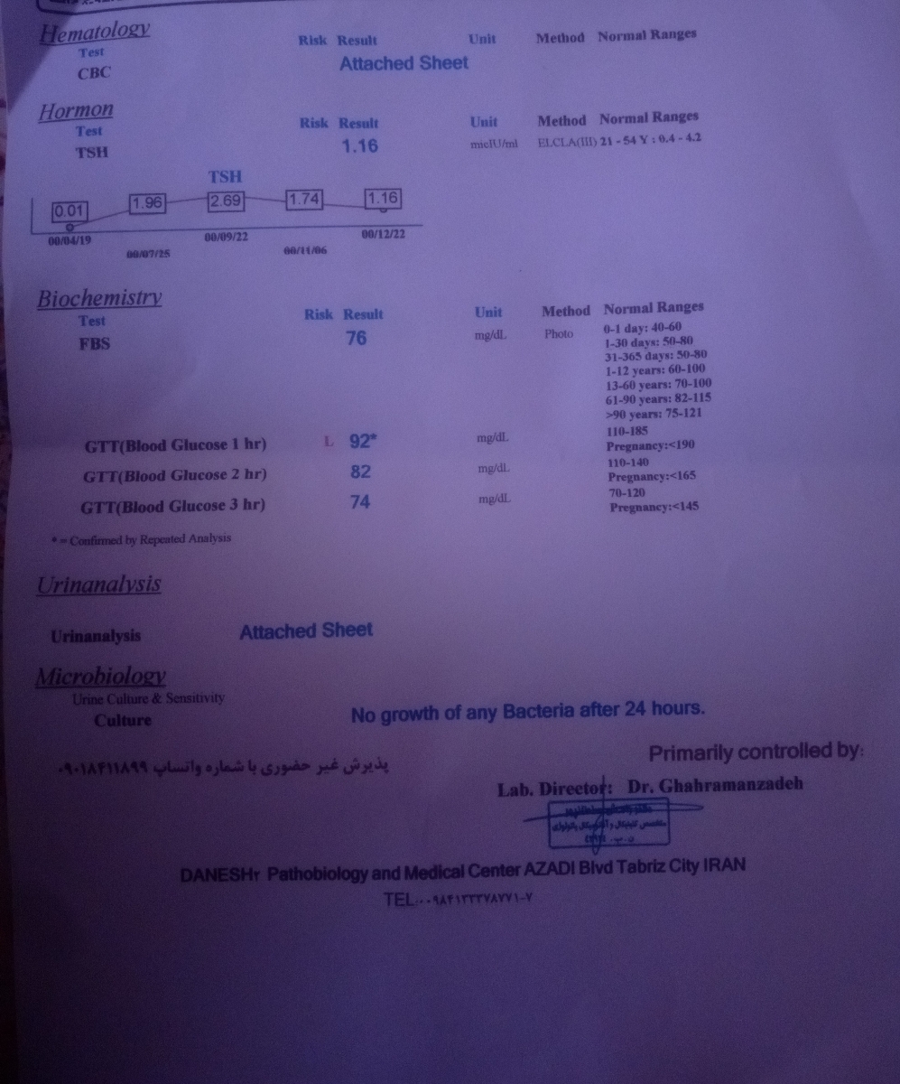 تفسیر ازمایش گلوکز ، خون و ادرار