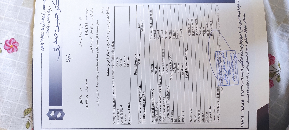 سوال درباره طول سرویکس در هفته ۱۲ سوال درباره طول سرویکس در هفته ۱۲