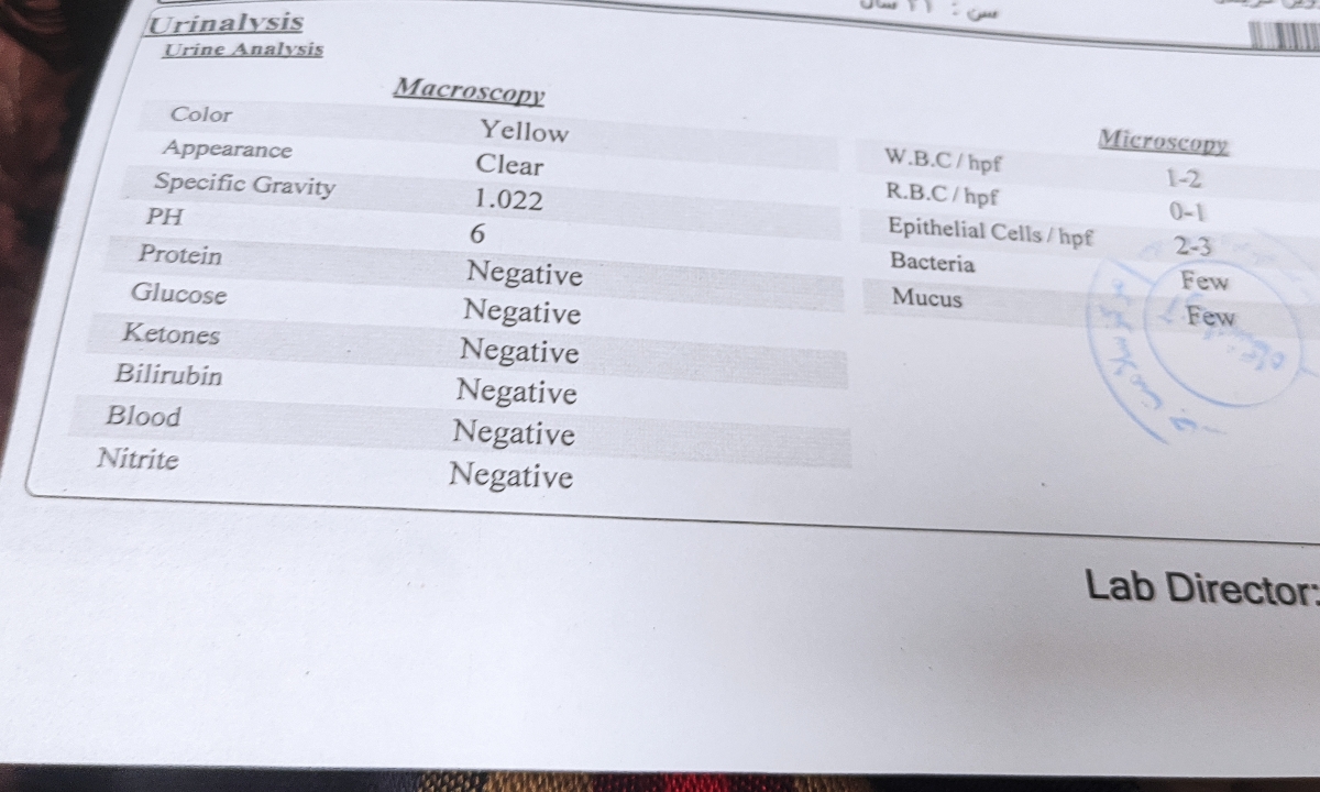پزشک عزیز تفسیر آزمایشات اول بارداری لطفا