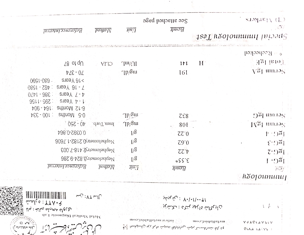 چک کامل بودن آزمایشات سقط