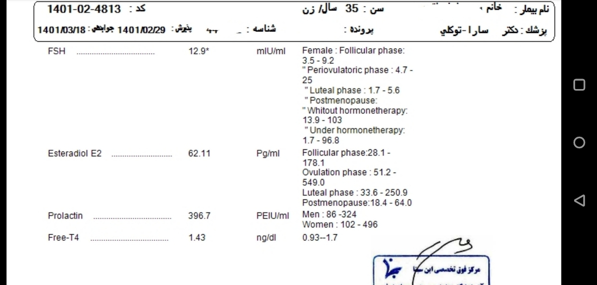 جواب آزمایشهای شکست مکرر لانه گزینی جواب آزمایشهای شکست مکرر لانه گزینی