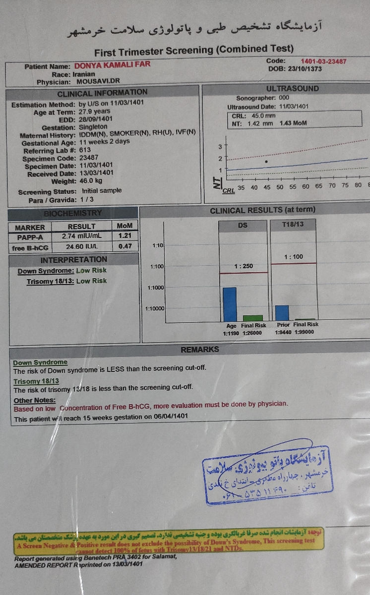 آزمایش غربالگری ان تی