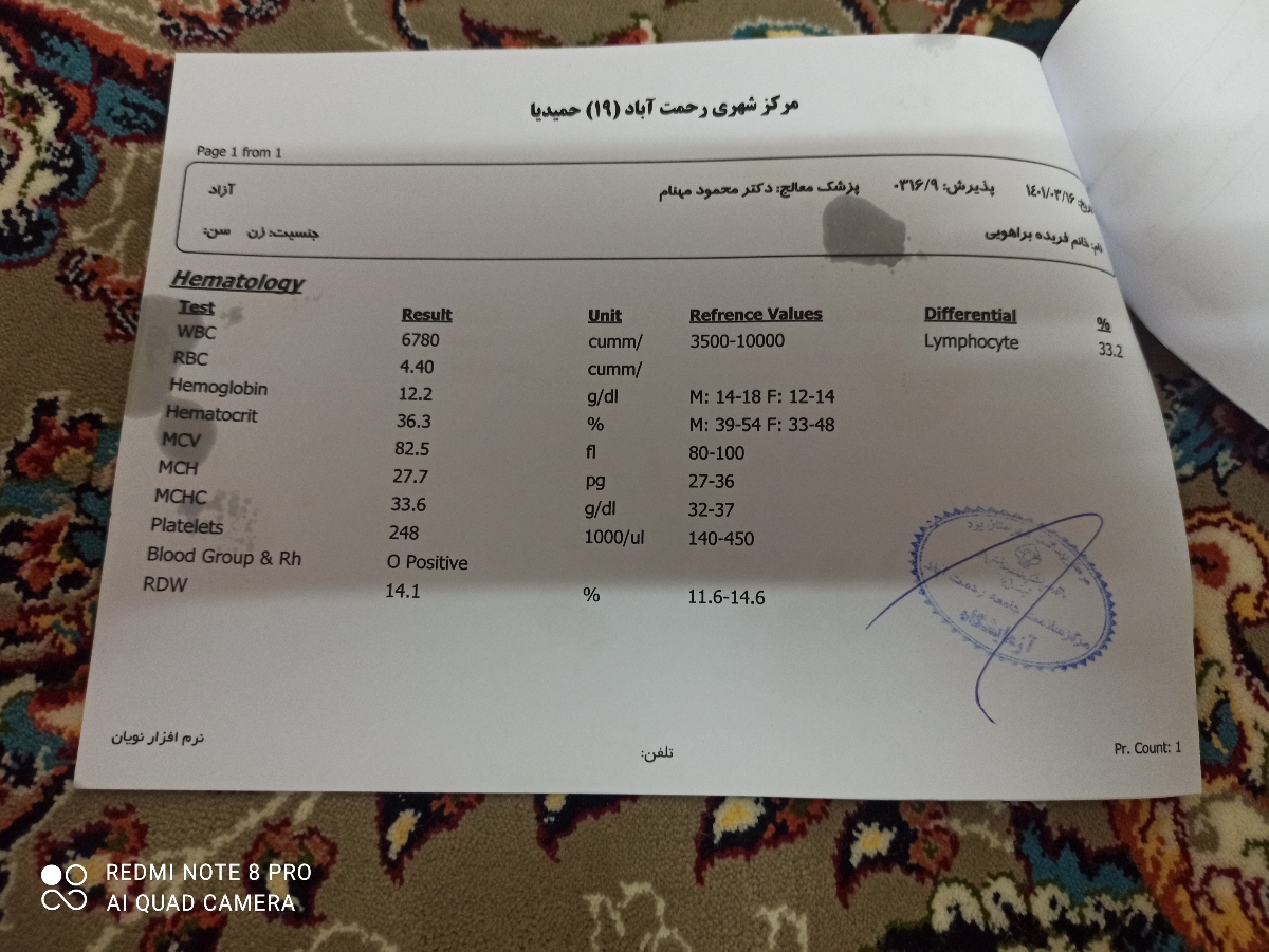 تفسیر ازمایش بارداری....