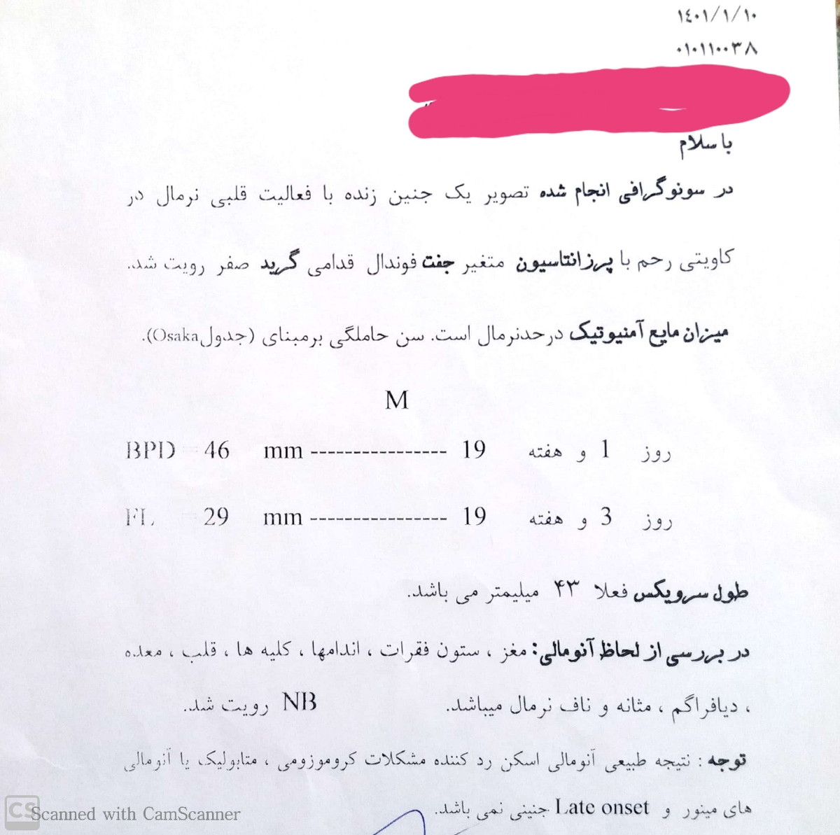 سونوگرافی آنومالی