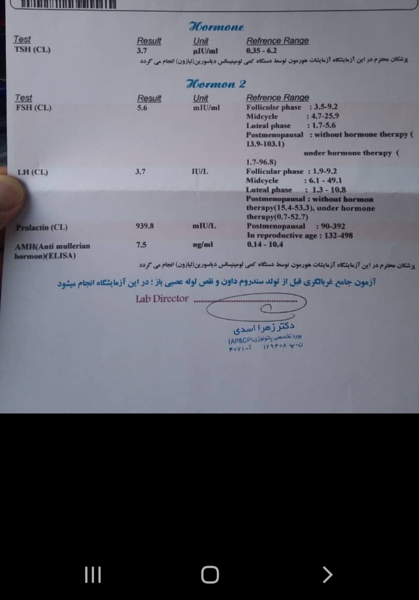 تفسیر آزمایش خون من