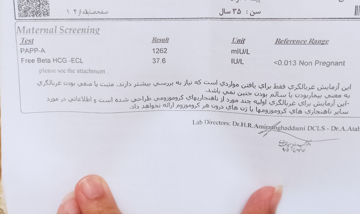 تست سل فری در هفته شانزدهم تست سل فری در هفته شانزدهم