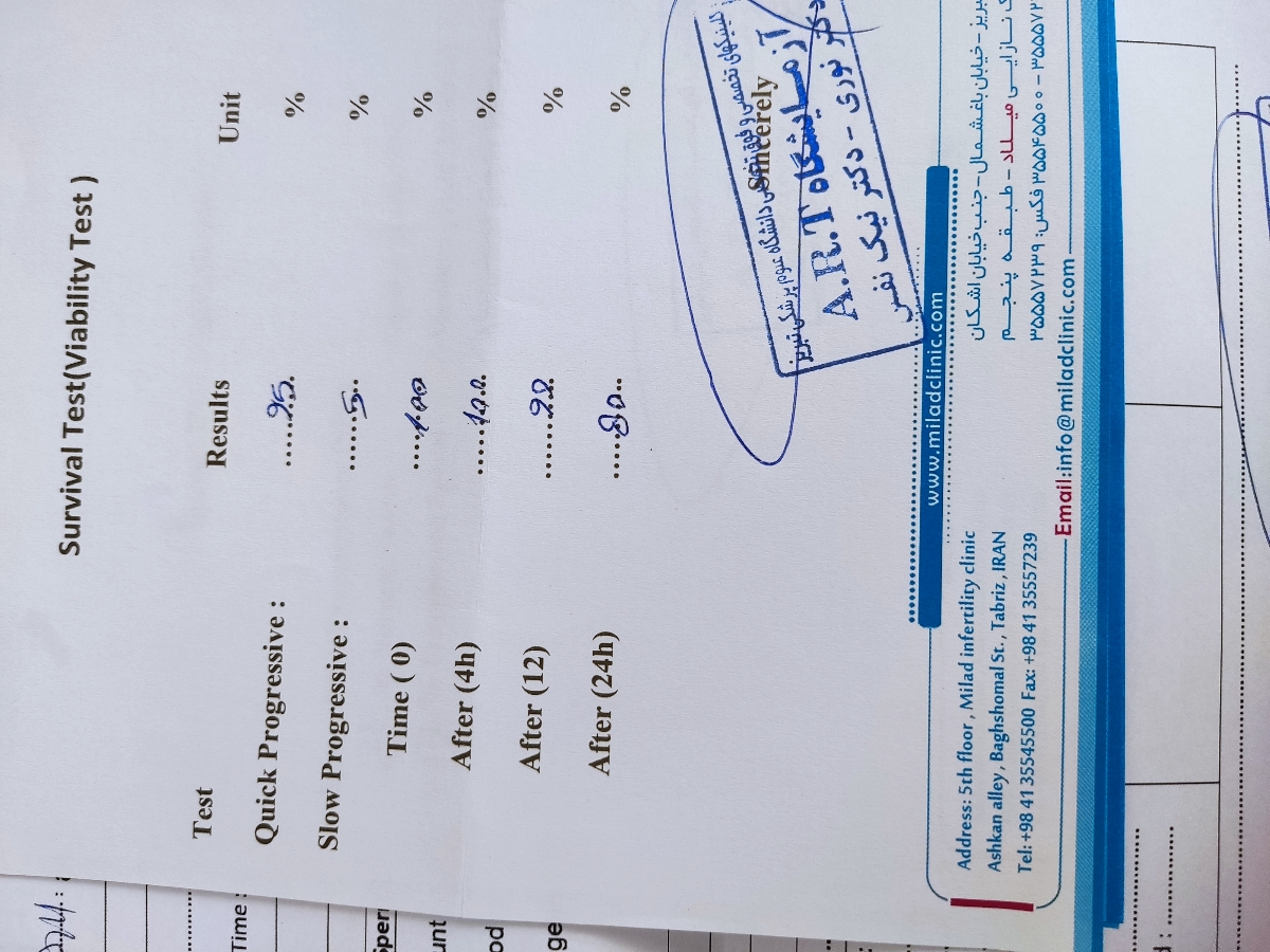 آزمایش اسپرم و آنالیز دی ان ای