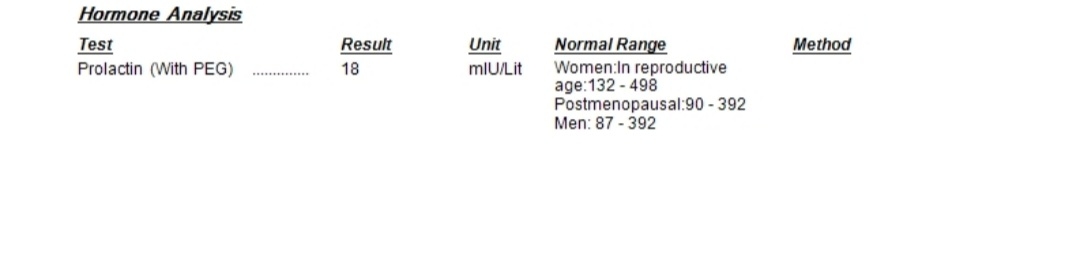 بررسی جواب ازمایش پرولاکتین و اسپرم