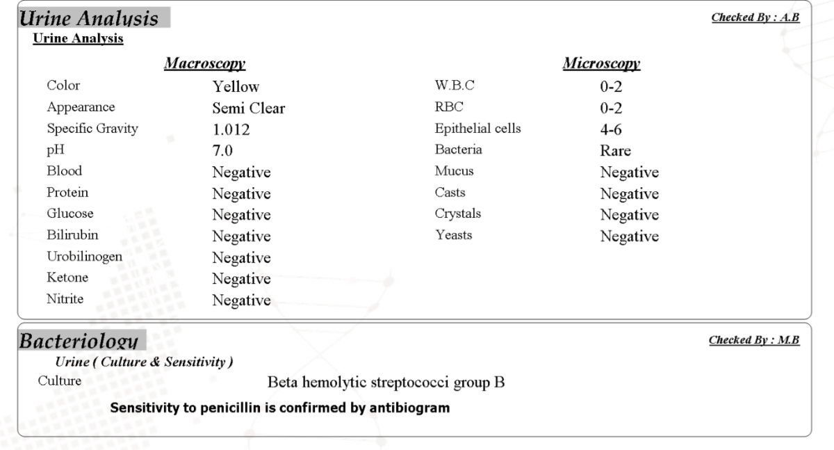 تفسیر ازمایش انالیز ادرار