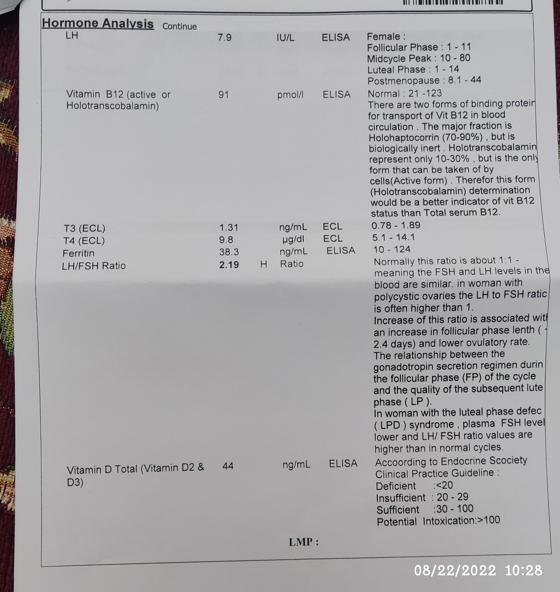 تفسیر آزمایش خون تفسیر آزمایش خون