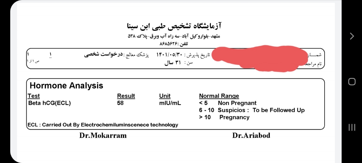 این مال چهار روز پیشه
بعد پنج روز تاخیر پریود این مال چهار روز پیشه
بعد پنج روز تاخیر پریود