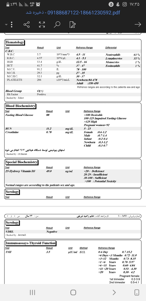 سلام دکتر و دوستان توروخدا زود جوابمو بدید لطفا😭خونریزی بعد از سونو واژینال سلام دکتر و دوستان توروخدا زود جوابمو بدید لطفا😭خونریزی بعد از سونو واژینال