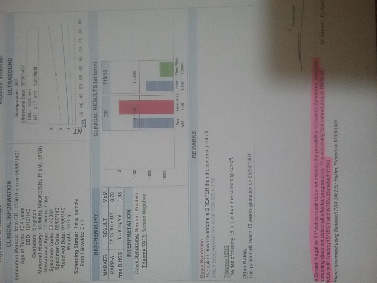 تفسیر جواب سونو و ازمایش تفسیر جواب سونو و ازمایش