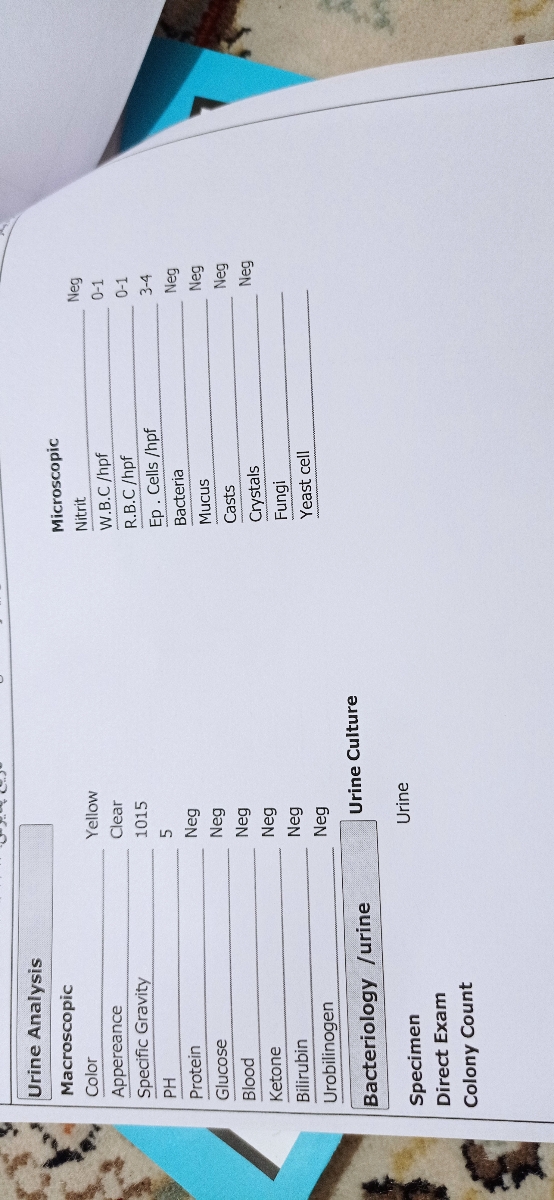 تفسیر آزمایش چکاپ کامل