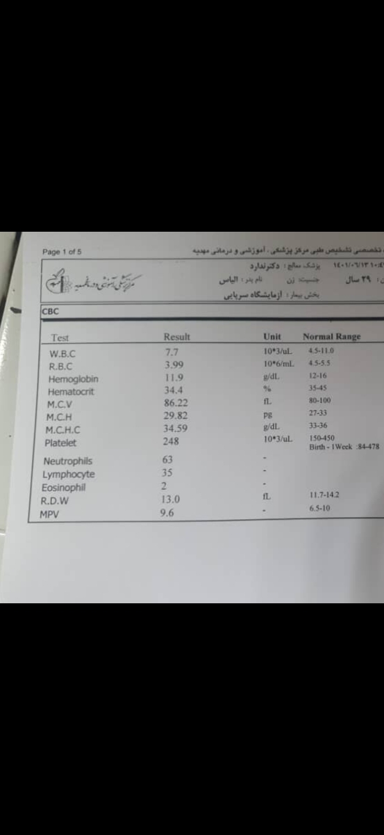 دیده نشدن فعال پل و مغاییرت داشتن تاریخ سونو با تاریخ پریودی و داشتن رحم دوشاخ