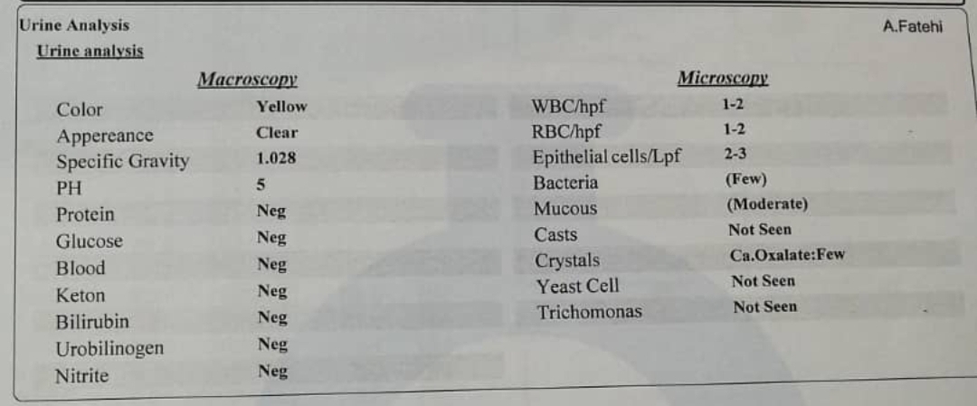 تفسیر ازما یش خون