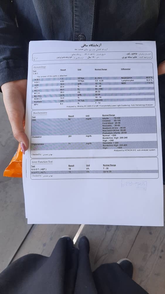 تفسیر ازمایش کلی تفسیر ازمایش کلی