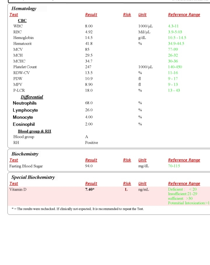 تفسیرآزمایش های اوایل بارداری